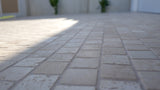 Travertine Cobblestone Driveway Paver - Natural Stone - Cream