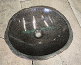 Handmade Natural Oval River Stone  Bathroom Basin  RS 2409073