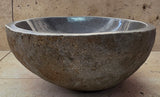 Handmade Natural Oval River Stone  Bathroom Basin  RS 2409126