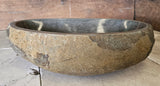 Handmade Natural Oval River Stone  Bathroom Basin  RM 2409148