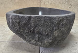 Handmade Natural Oval River Stone  Bathroom Basin  RS 2409086