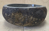 Handmade Natural Oval River Stone  Bathroom Basin  RS 2409033
