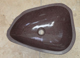 Handmade Natural Oval River Stone  Bathroom Basin  RM 2409125
