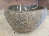 Handmade Natural Oval River Stone  Bathroom Basin  RS 2409058