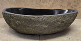 Handmade Natural Oval River Stone  Bathroom Basin  RL 240917
