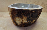 Handmade Natural Oval River Stone  Bathroom Basin  RL 240916
