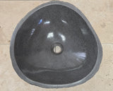 Handmade Natural Oval River Stone  Bathroom Basin  RS 2409049