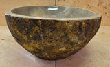 Handmade Natural Oval River Stone  Bathroom Basin  RL 25072043