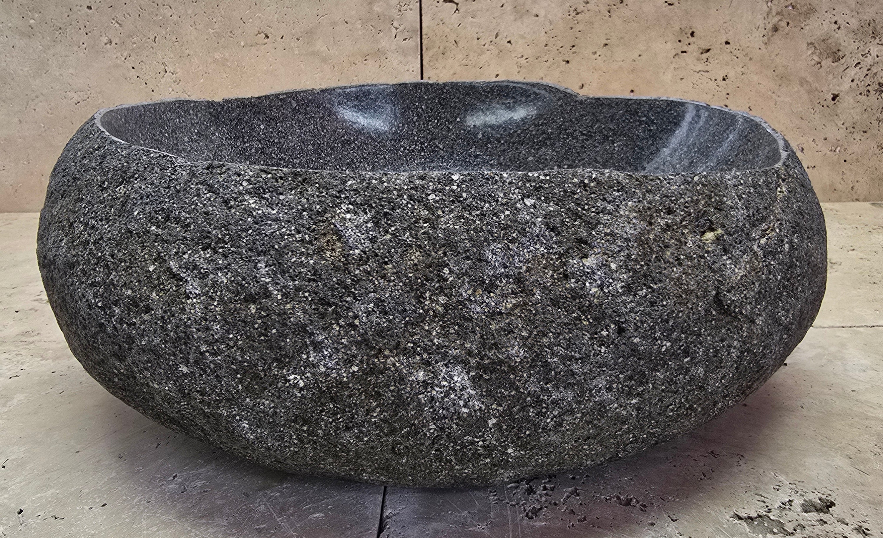 Handmade Natural Oval River Stone  Bathroom Basin  RVS 2409043