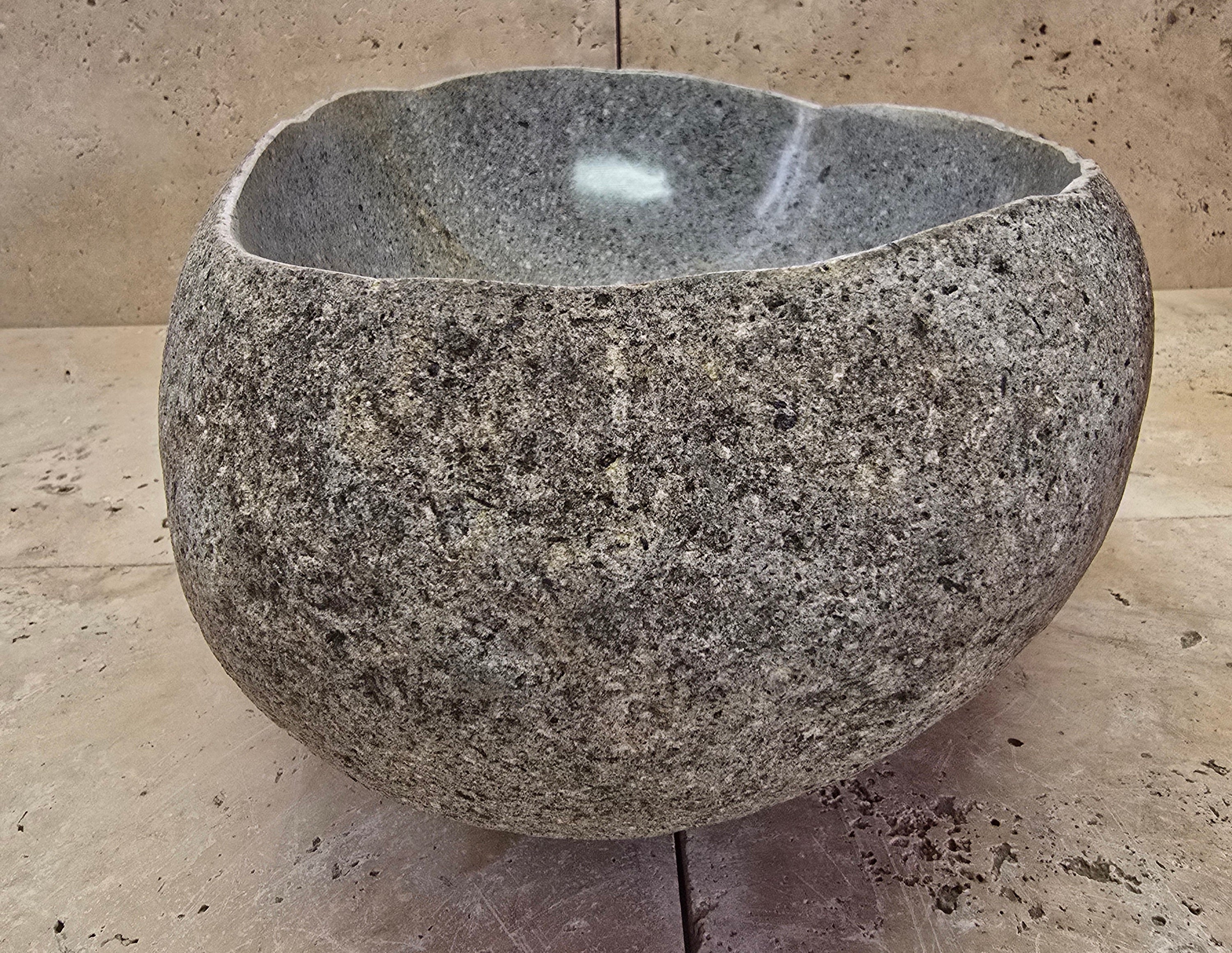 Handmade Natural Oval River Stone  Bathroom Basin  RVM 2409006