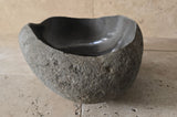 Handmade Natural Oval River Stone  Bathroom Basin  RVM 2409099