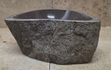 Handmade Natural Oval River Stone  Bathroom Basin  RS 240937
