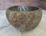 Handmade Natural Oval River Stone  Bathroom Basin  RS 2409019