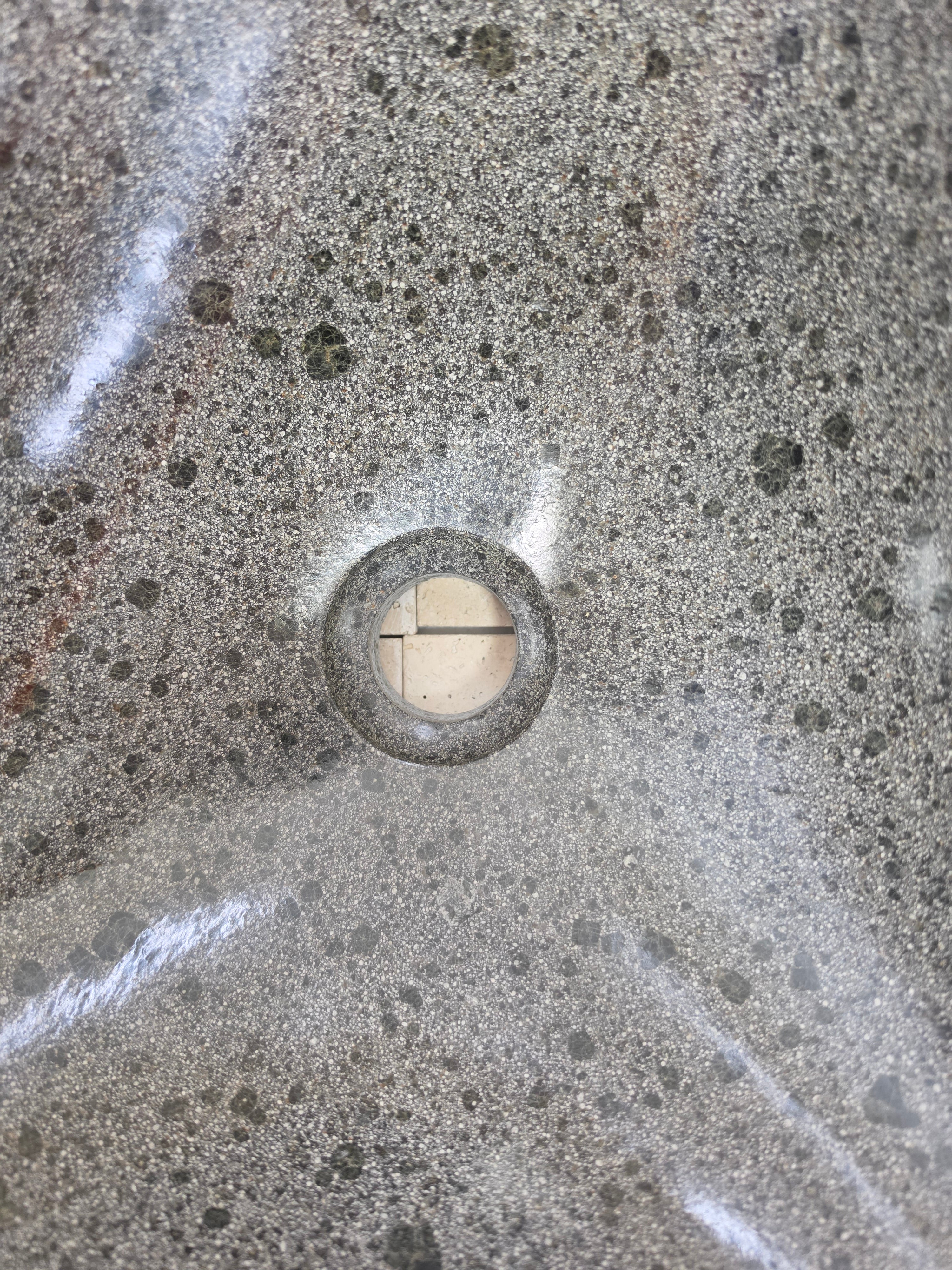 Handmade Natural Oval River Stone  Bathroom Basin  RS 2409134