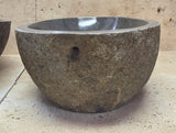 Handmade Natural Oval River Stone  Bathroom Basin TWIN SETS A & B RM 25072047
