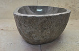 Handmade Natural Oval River Stone  Bathroom Basin  RM 25072099