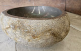 Handmade Natural Oval River Stone  Bathroom Basin  RL 2310017
