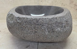 Handmade Natural Oval River Stone  Bathroom Basin  RS 25072041