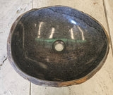 Handmade Natural Oval River Stone  Bathroom Basin  RVM 2409017