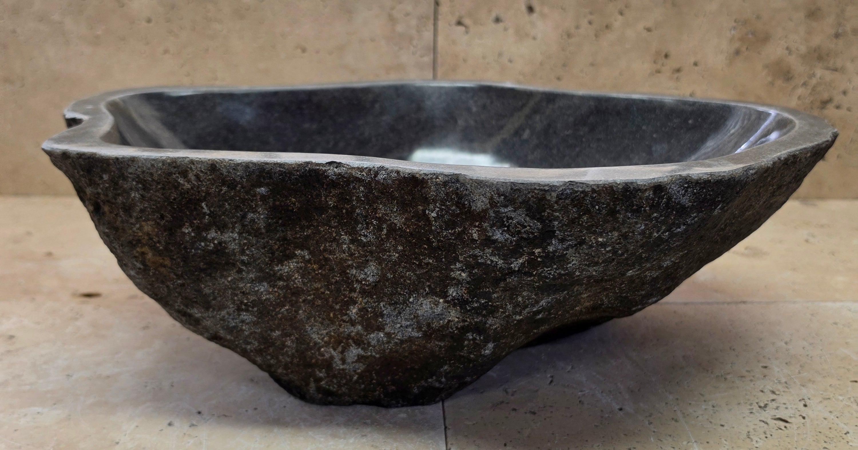 Handmade Natural Oval River Stone  Bathroom Basin  RM 25072019
