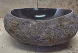 Handmade Natural Oval River Stone  Bathroom Basin  RVS 2409051