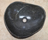 Handmade Natural Oval River Stone  Bathroom Basin  RVS 24090021