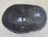 Handmade Natural Oval River Stone  Bathroom Basin  RVM 2409030