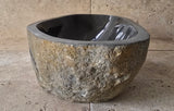 Handmade Natural Oval River Stone  Bathroom Basin  RL 240914