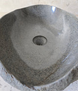 Handmade Natural Oval River Stone  Bathroom Basin  RVM 2409092