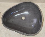 Handmade Natural Oval River Stone  Bathroom Basin  RL 240905