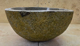 Handmade Natural Oval River Stone  Bathroom Basin  RS 2409080