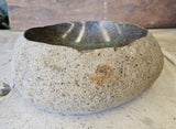 Handmade Natural Oval River Stone  Bathroom Basin  RVS 2409004