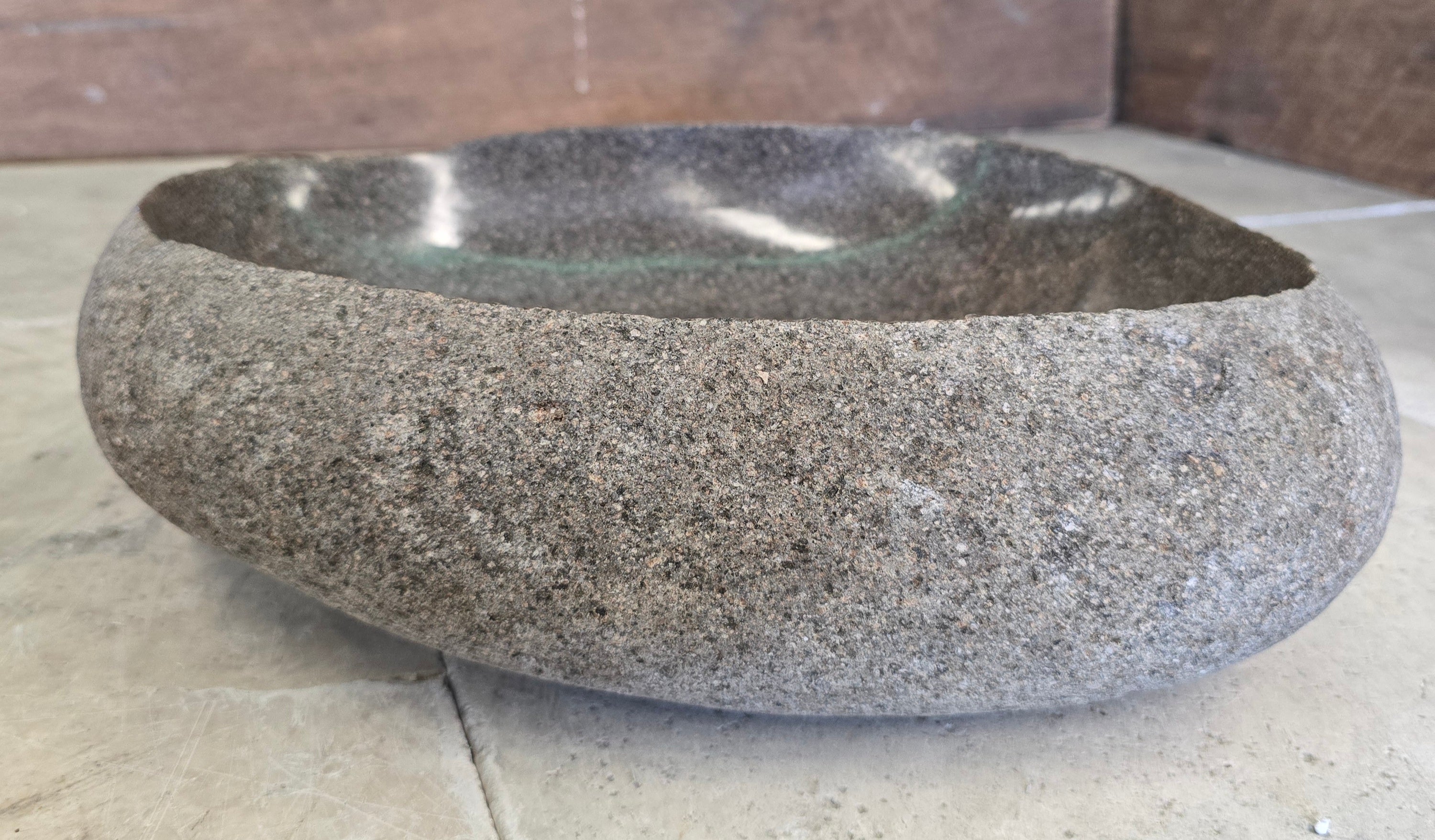 Handmade Natural Oval River Stone  Bathroom Basin  RVS 2409065