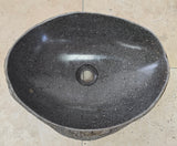 Handmade Natural Oval River Stone  Bathroom Basin  RVM 2409021