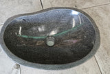 Handmade Natural Oval River Stone  Bathroom Basin  RM 2409131