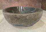 Handmade Natural Oval River Stone  Bathroom Basin  RS 2409015