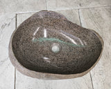 Handmade Natural Oval River Stone  Bathroom Basin  RVM 2409047