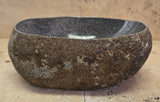Handmade Natural Oval River Stone  Bathroom Basin  RVS 2409030