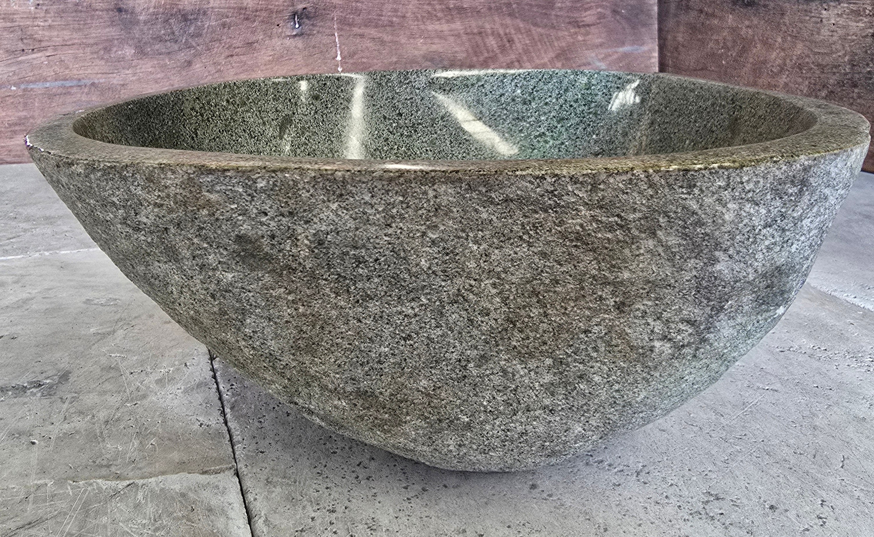 Handmade Natural Oval River Stone  Bathroom Basin  RS 2409027