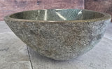 Handmade Natural Oval River Stone  Bathroom Basin  RS 2409027