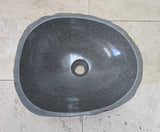 Handmade Natural Oval River Stone  Bathroom Basin  RS 2409048