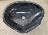 Handmade Natural Oval River Stone  Bathroom Basin  RM 25072031