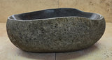 Handmade Natural Oval River Stone  Bathroom Basin  RVS 2409018