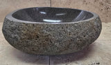 Handmade Natural Oval River Stone  Bathroom Basin  RS 2409029