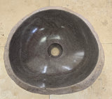 Handmade Natural Oval River Stone  Bathroom Basin  RVS 2409051