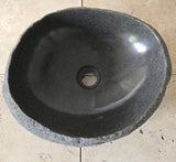 Handmade Natural Oval River Stone  Bathroom Basin  RVM 2409093