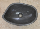 Handmade Natural Oval River Stone  Bathroom Basin  RS 2409130