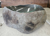 Handmade Natural Oval River Stone  Bathroom Basin  RS 2409072