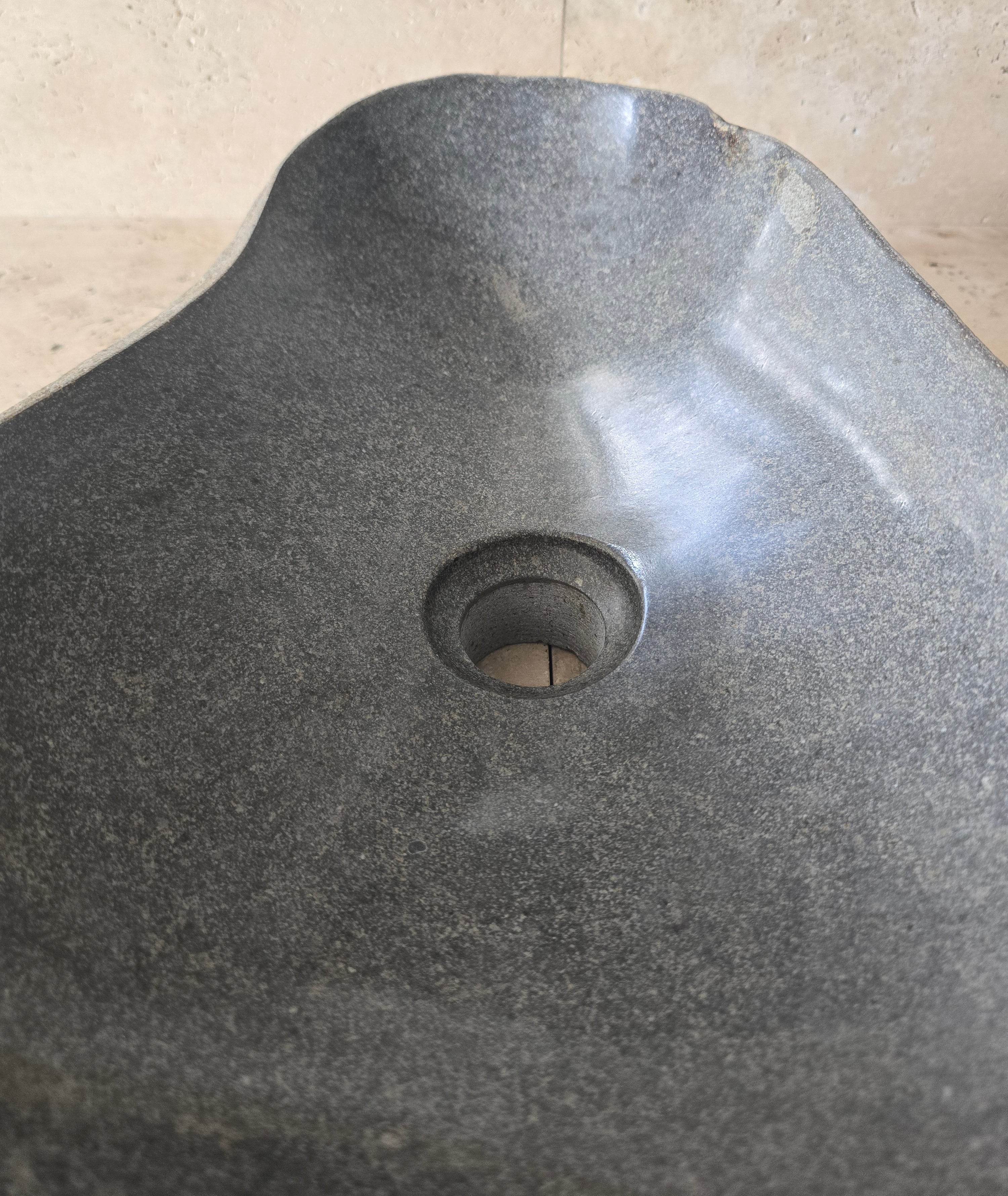 Handmade Natural Oval River Stone  Bathroom Basin  PHM 240924