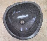 Handmade Natural Oval River Stone  Bathroom Basin  RS 240935